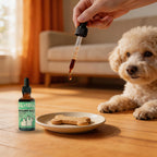 Daily + Instant Calming Drops for Dogs & Cats — 40-Min Fast Acting, No Melatonin, Salmon Flavor, 50ml